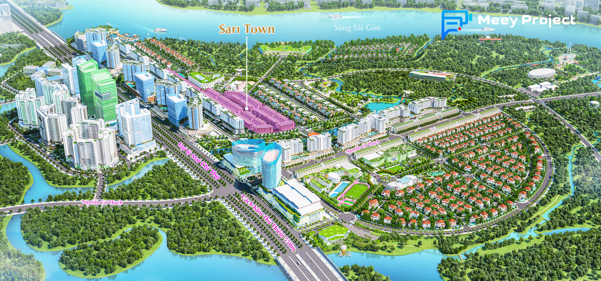 Vị trí dự án sari town