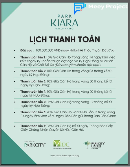 Lịch thanh toán