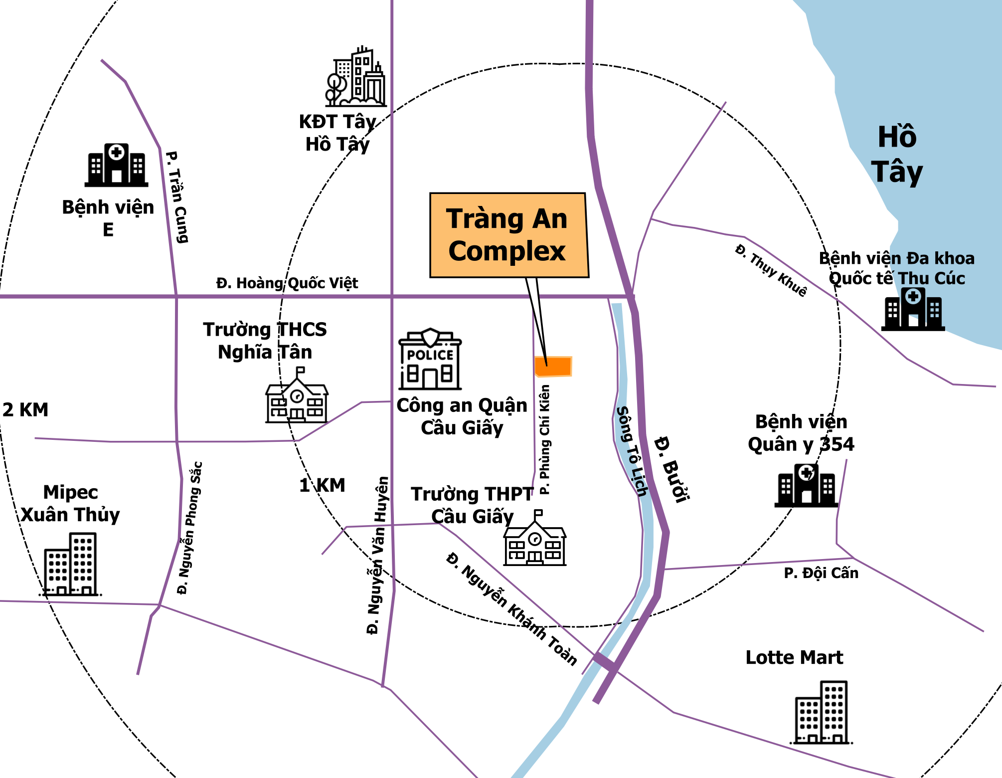 Vị trí dự án Tràng An Complex