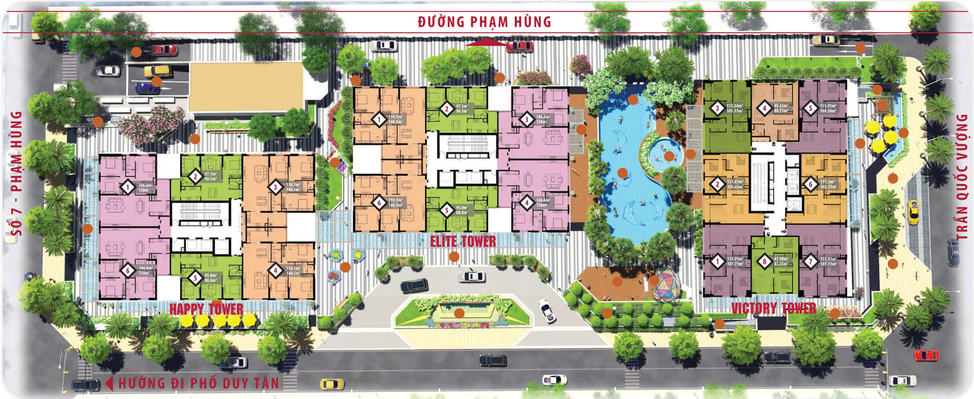 Mặt bằng dự án Hà Nội Paragon