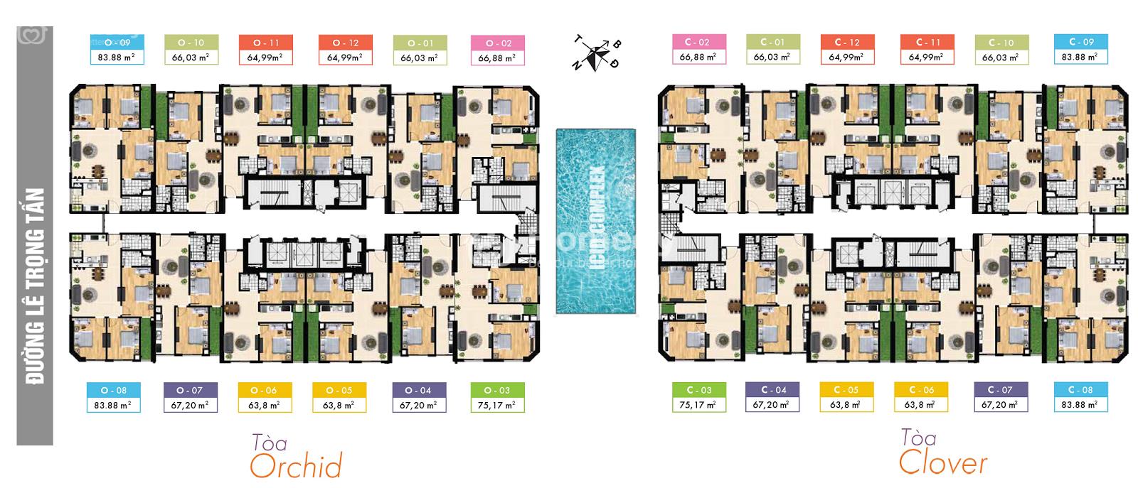 Mặt bằng dự án ICID Complex