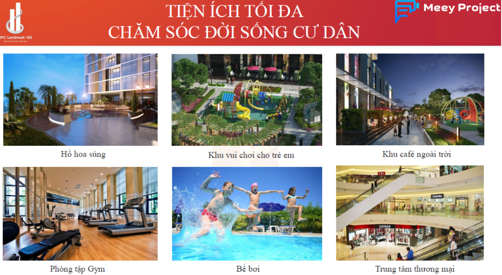 Tiện ích dự án Hpc Landmark 105