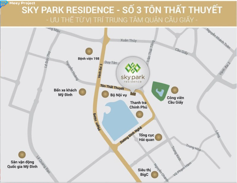 Vị trí dự án Sky Park Residence