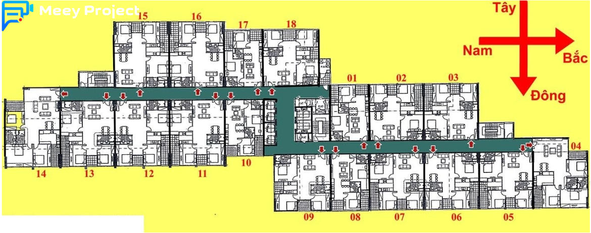 Mặt bằng dự án Chung cư 60 Hoàng Quốc Việt