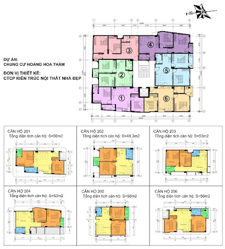 Mặt bằng dự án Chung cư số 6 Đội Nhân