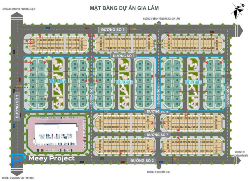 Mặt bằng dự án Eurowindow Twin Parks