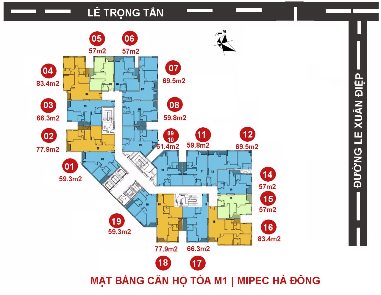 Mặt bằng dự án Mipec City View