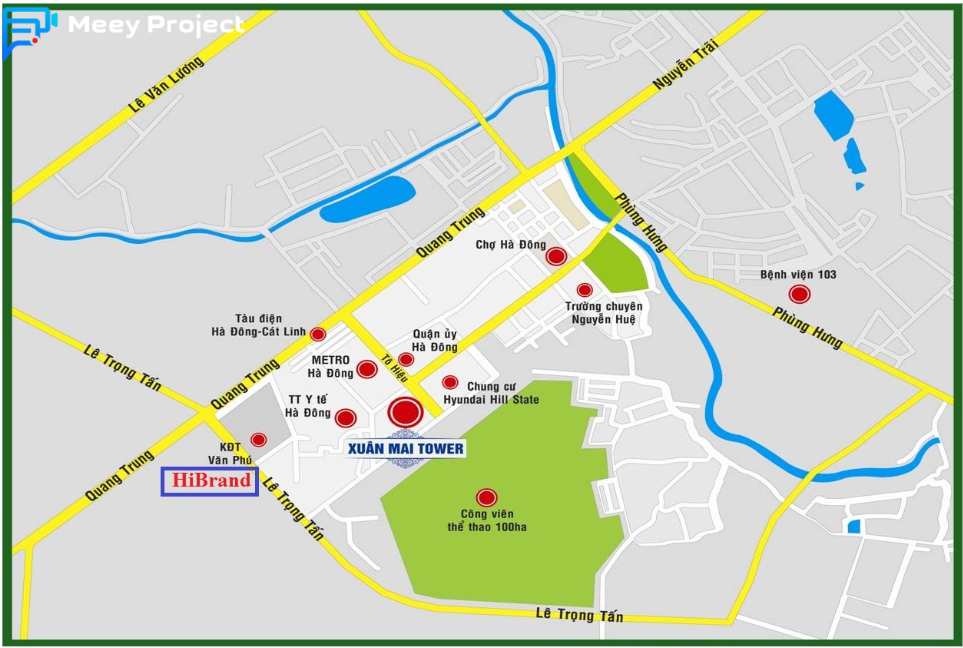 Vị trí dự án La Casta Văn Phú