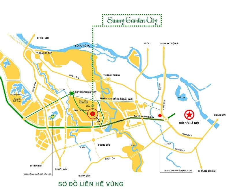 Vị trí dự án Sunny Garden City